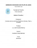 Reflexión sobre los Métodos Filosófico de Sócrates, Platón, Aristóteles