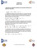 Resolución de Ecuaciones Lineales por distintos Métodos