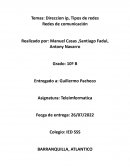 Direccion ip, Tipos de redes