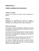 PRÁCTICA No. 1 Análisis cualitativo del movimiento