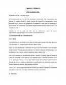 MARCO TEÓRICO: CONTAMINACIÓN