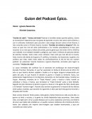 Guion del Podcast Épico