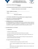 Actividad de responsabilidad social e investigación formativa