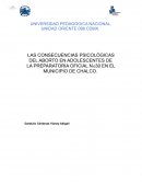 LAS CONSECUENCIAS PSICOLÓGICAS DEL ABORTO EN ADOLESCENTES