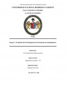 Evolución de los principios de la economía de la regulación