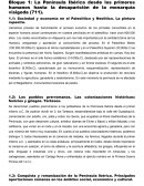 La Península Ibérica desde los primeros humanos hasta la desaparición de la monarquía visigoda