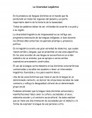 La Diversidad Lingüística