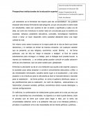 Prospectivas institucionales de la educación superior