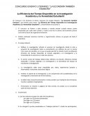 CONCURSO ENSAYO LITERARIO: "LA ECONOMÍA TAMBIÉN ENAMORA"