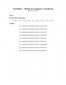 Actividad 3 – Modelo de transporte y transbordo