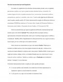 Derecho internacional privado Regulación