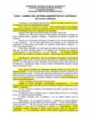 CASO : CAMBIO DEL SISTEMA ADMINISTRATIVO CONTABLE