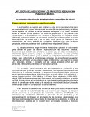 LA FILOSOFIA DE LA EDUCACION Y LOS PROYECTOS DE EDUCACION PUBLICA EN MEXICO
