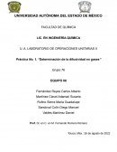 Práctica No. 1. “Determinación de la difusividad en gases”