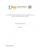 Modelos Econométricos de Regresión Lineal Simple y MúltipleEconómicas y de Negocios, Universidad Nacional Abierta y a Distancia