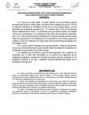 ANALISIS DE RESULTADOS DE LA EVALUACIÓN DIAGNÓSTICA