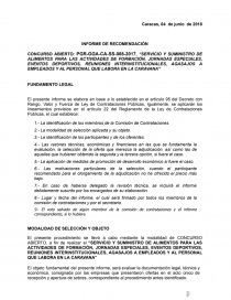 INFORME DE RECOMENDACION SERVICIO ELECTRICO. Página 1