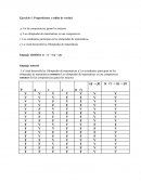 Ejercicio 1: Proposiciones y tablas de verdad