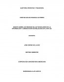ENSAYO SOBRE LOS RIESGOS DE LAS TECNOLOGÍAS DE LA INFORMACIÓN Y COMUNICACIÓN ESTABLECIDAS EN LA NIA 320
