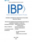 PROYECTO DE INVERSIÓN PARA INCORPORAR NUEVA SEDE EN LA EMPRESA TRANSMISAC COURIER SAC