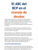 El ABC del BCP en el manejo de deudas