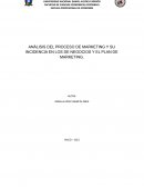 NÁLISIS DEL PROCESO DE MARKETING Y SU INCIDENCIA EN LOS DE NEGOCIOS Y EL PLAN DE MARKETING