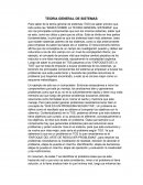 TEORIA GENERAL DE SISTEMAS