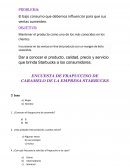 ENCUESTA DE FRAPUCCINO DE CARAMELO DE LA EMPRESA STARBUCKS