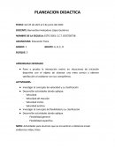 PLANEACION DIDACTICA