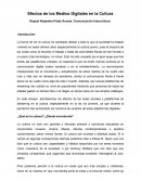 Efectos de los Medios Digitales en la Cultura