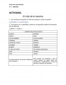 ACTIVIDAD. El mito de la caverna