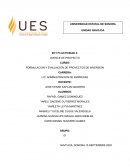 FORMULACION Y EVALUACION DE PROYECTOS DE INVERSION