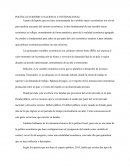 Política económica nacional e internacional