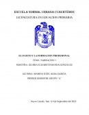 EL SUJETO Y LA FORMACION PROFESIONAL