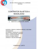 Contratos Sujetos a Modalidad