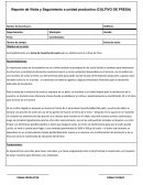 Reporte de Visita y Seguimiento a unidad productiva (CULTIVO DE FRESA)