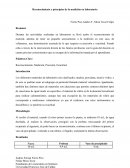 Reconocimiento y principios de la medición en laboratorio