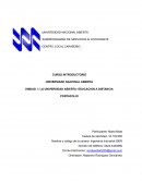 La Universidad Nacional Abierta: Educacion a distancia
