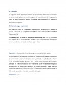 Experiencia de aprendizaje