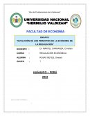 EVOLUCION DE LOS PRINCIPIOS DE LA REGULACION ECONOMICA