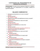 CUESTIONARIO DEL PROCEDIMIENTOS DE PORCIENTOS INTEGRALES