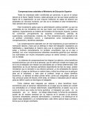 Compensaciones Salariales al Ministerio de Educación Superior