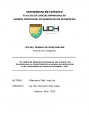 EL TIEMPO DE ESPERA EN VENTANILLA DEL CLIENTE Y SU RELACIÓN CON LA PERCEPCIÓN DE LA CALIDAD DEL SERVICIO DE LA AG. TINGO MARIA DEL BANCO SCOTIABANK – 2022