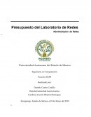 Presupuesto del Laboratorio de Redes