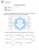 CONTROL DE MATEMÁTICAS