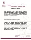 CONSTRUCCION DE RED DE DRENAJE SANITARIA