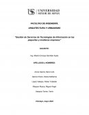 Gestión de Servicios de Tecnologías de Información en las pequeñas y medianas empresas