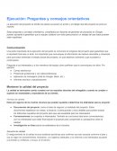 Ejecución: Preguntas y consejos orientativos