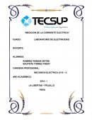 MEDICION DE LA CORRIENTE ELECTRICA