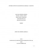 INFORME DE PRÁCTICA DE MORTERO DE DESNIVEL Y CONCRETO